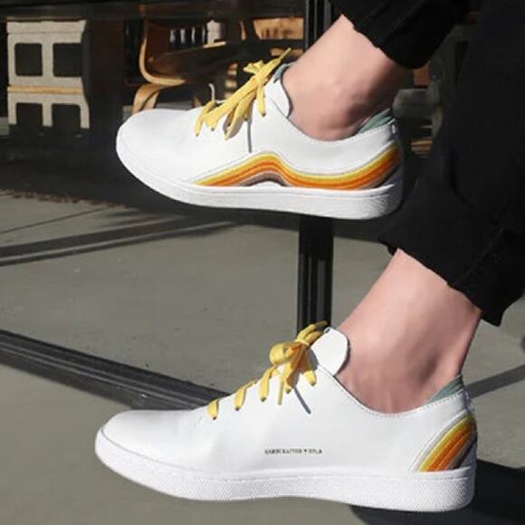 CommunityMade Westsider LE Made in USA Handmade Embroidered Leather Sneakers 8 - Picture 15 of 15